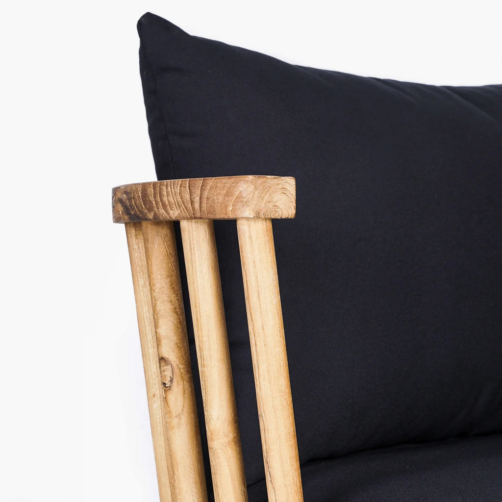 The Malawi One Seater - Natural Black