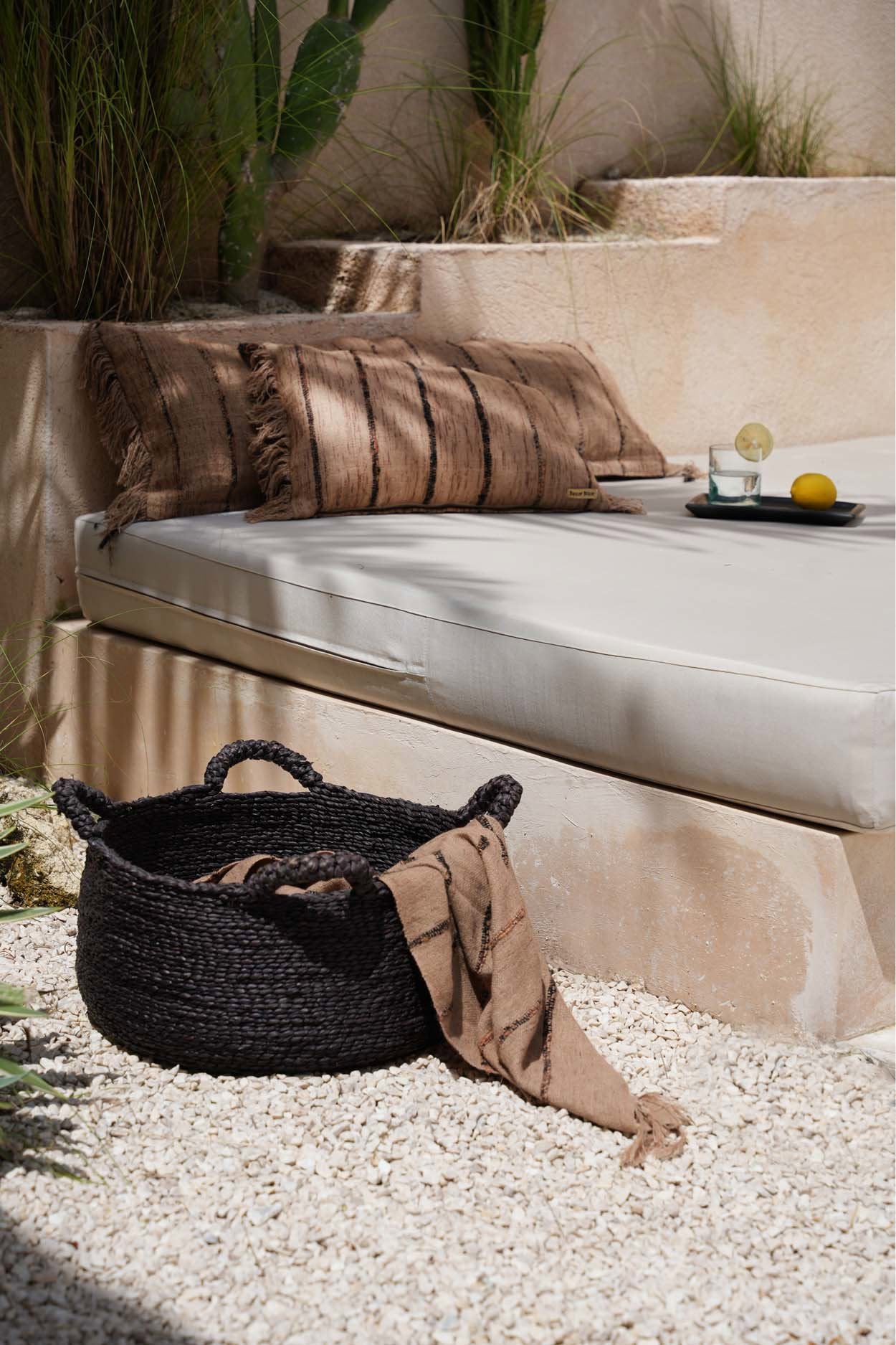 Les Quatre Mains Baskets - Black - M