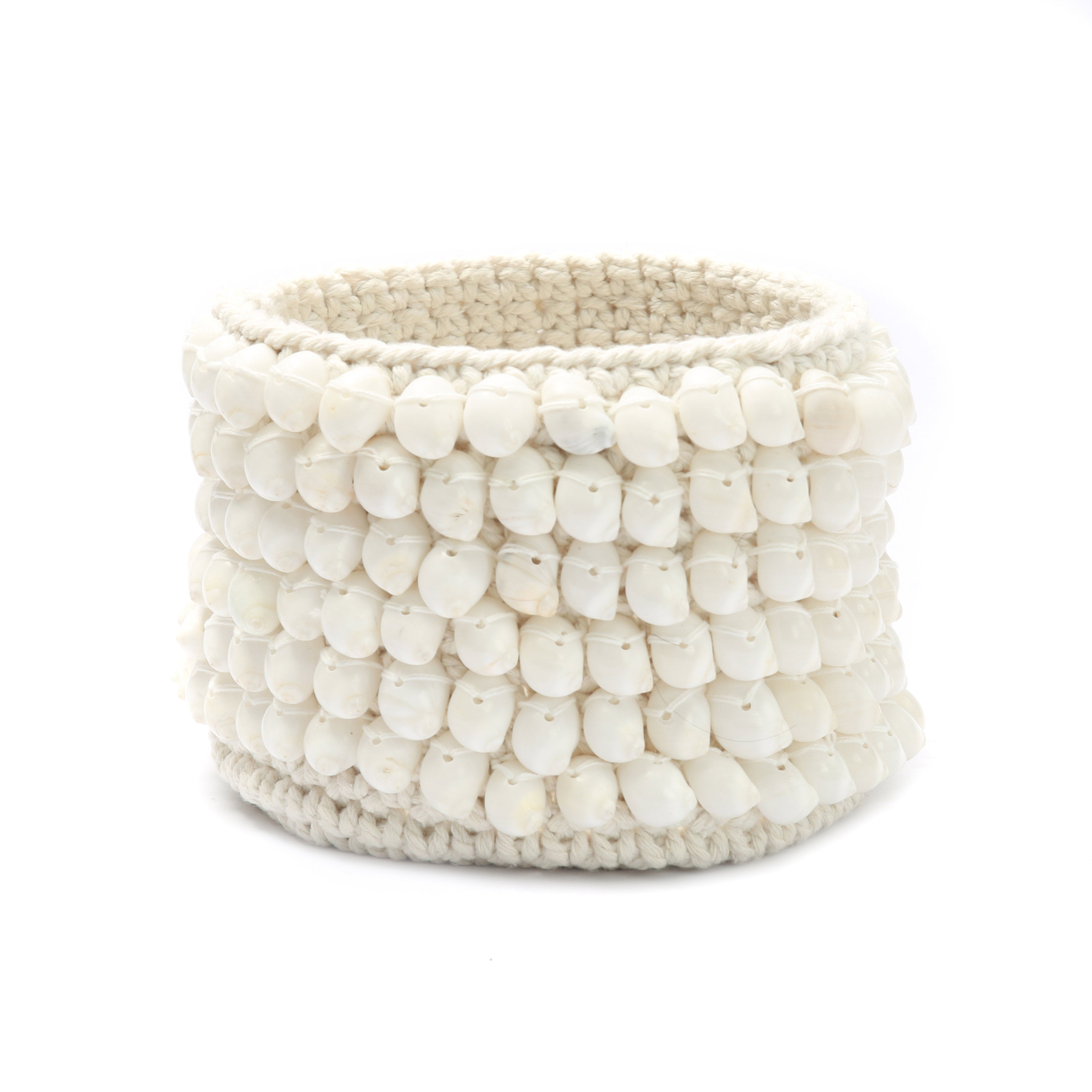 The Kai Macrame Planter - White - M