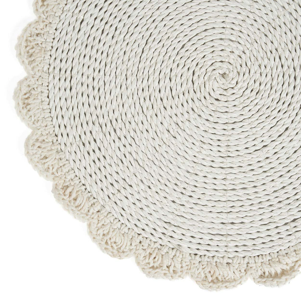 The Macrame Marriage Placemat - White