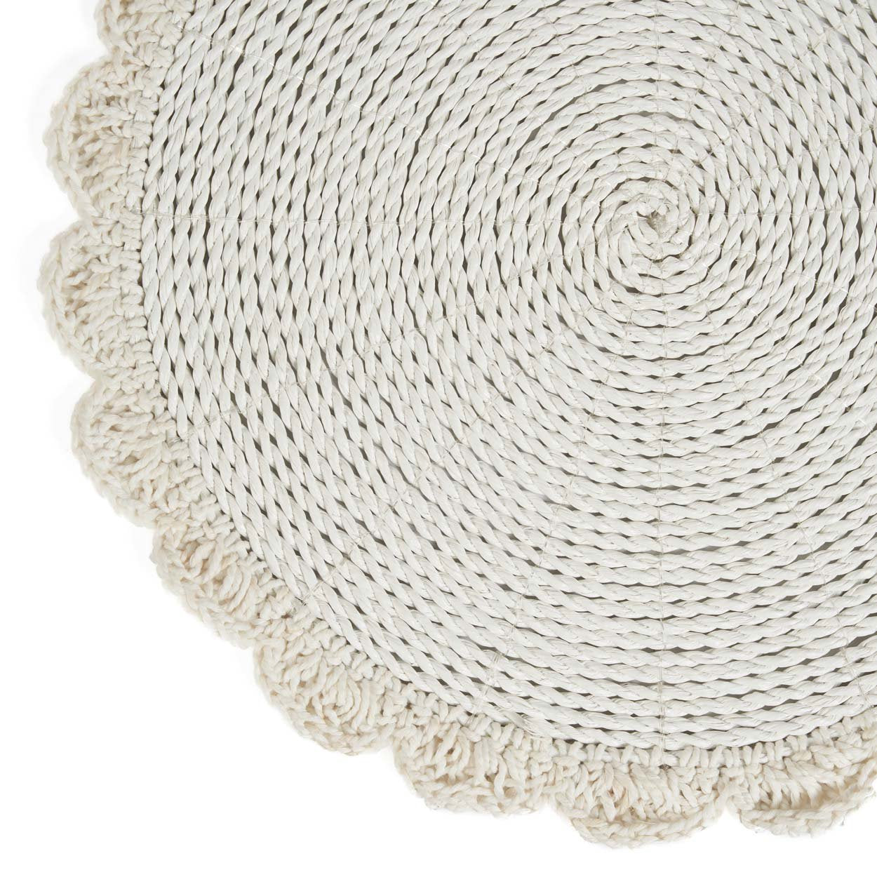 The Macrame Marriage Placemat - White