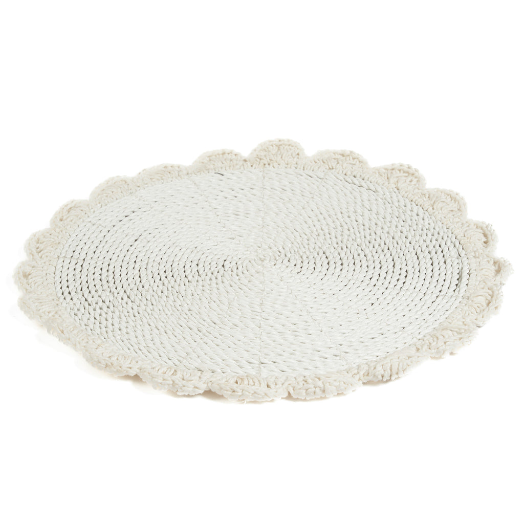 The Macrame Marriage Placemat - White