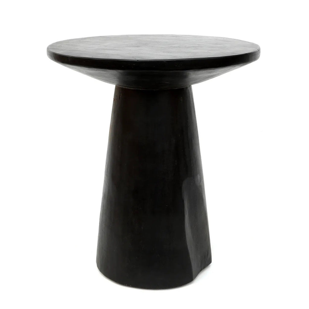 The Timber Conic Side Table - Black - 50