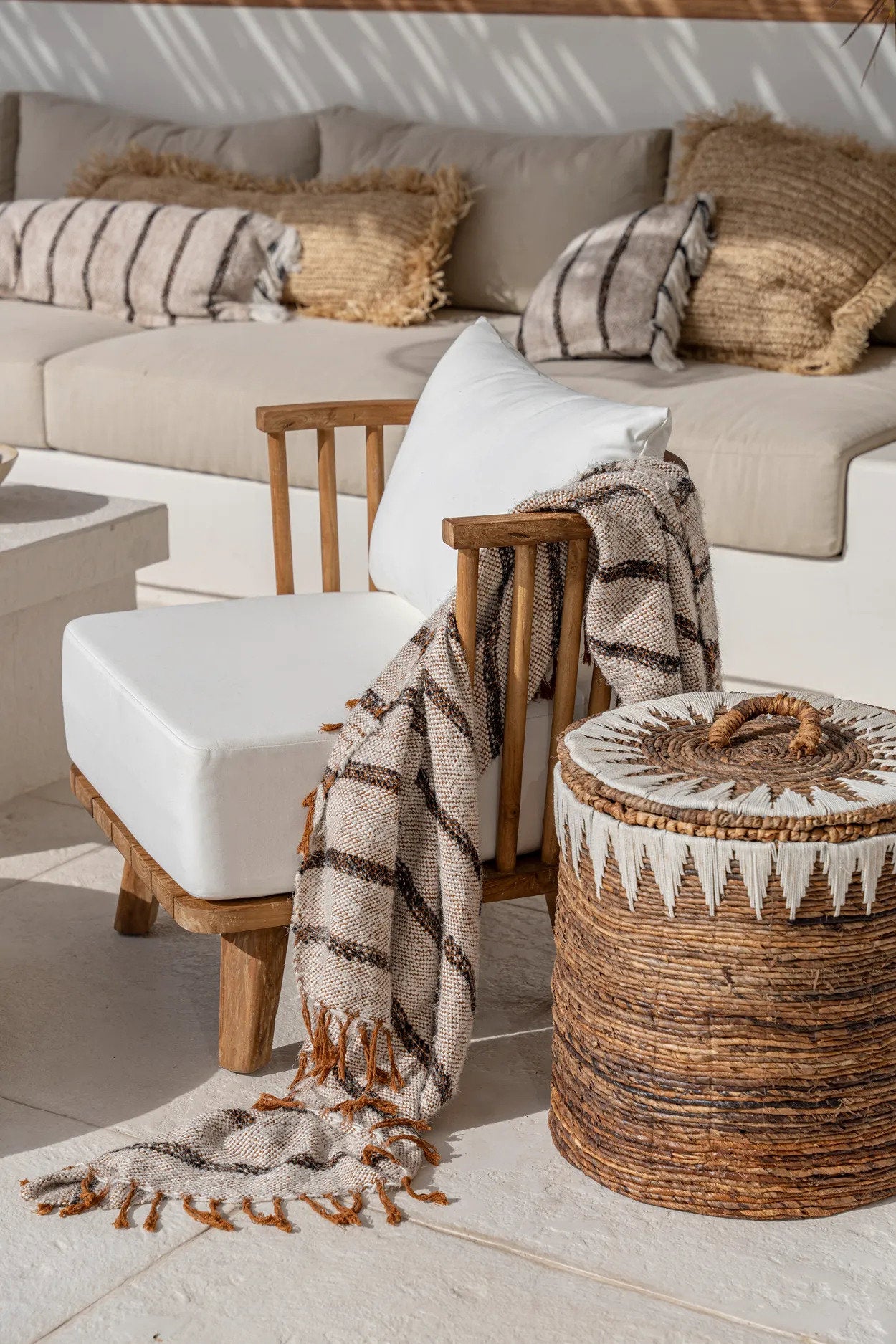The Malawi One Seater - Natural White
