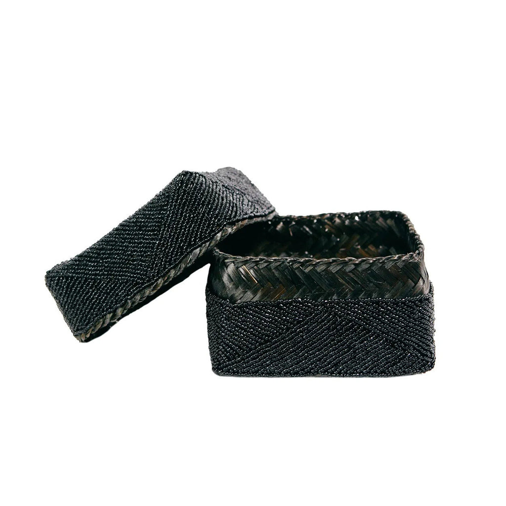 The Beaded Basket - Black - M