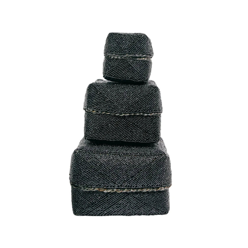 The Beaded Basket - Black - M