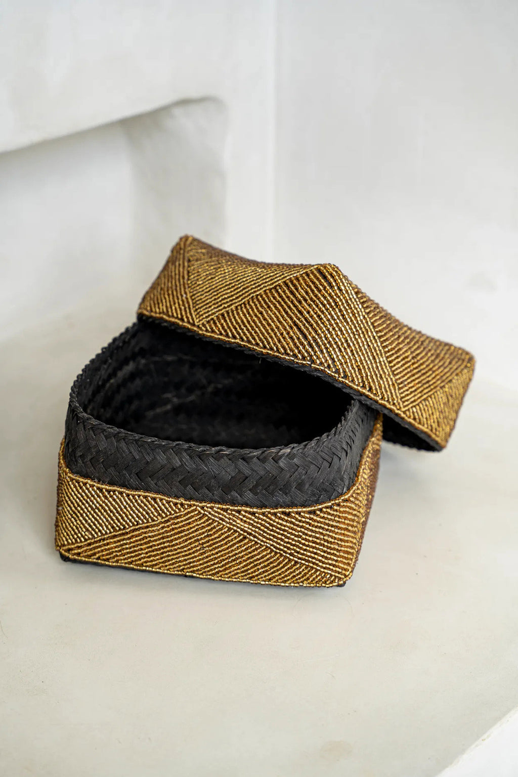 The Beaded Basket - Gold - S