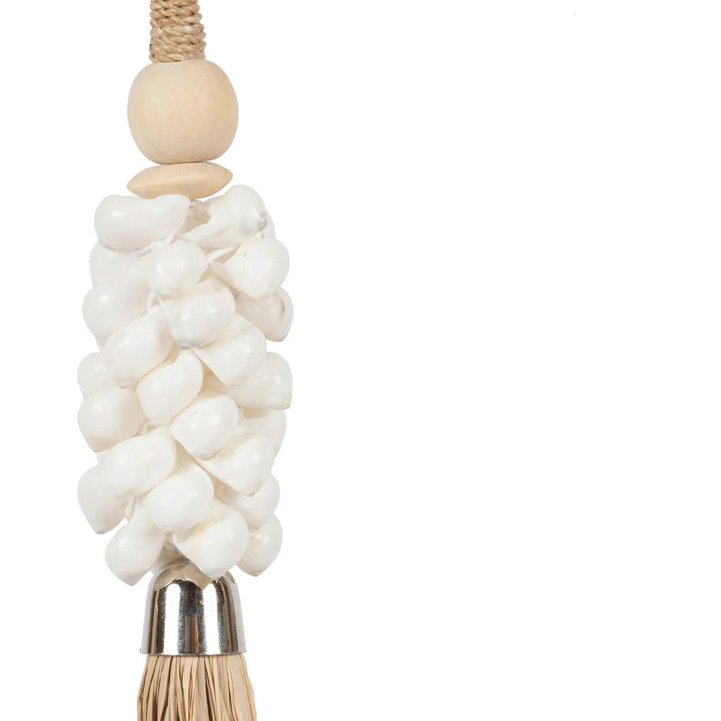 The Cowrie and Raffia Tassel - Natural