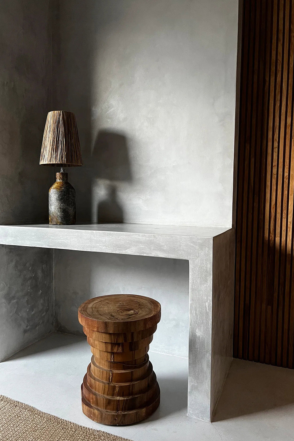 The Ithaka Table Lamp - Antique Grey Natural
