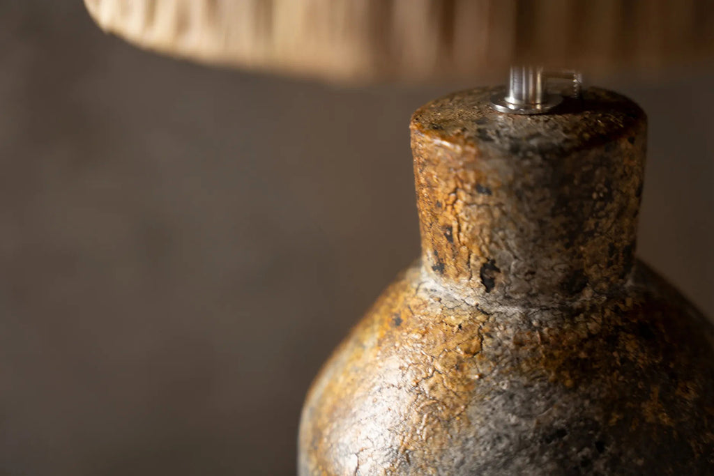 The Ithaka Table Lamp - Antique Grey Natural