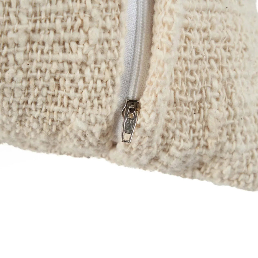 The Isla Palm Cushion Cover - Natural White