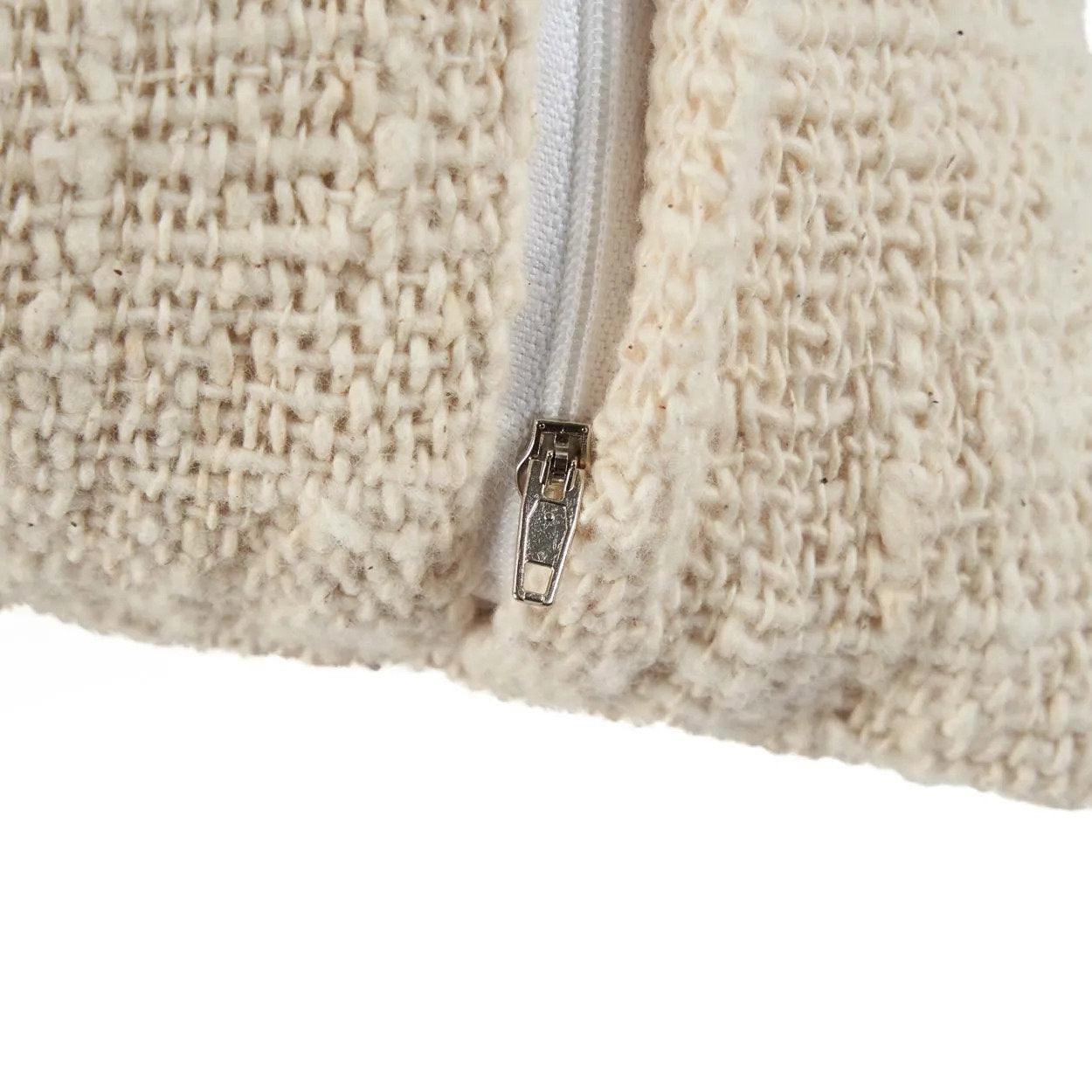 The Isla Palm Cushion Cover - Natural White