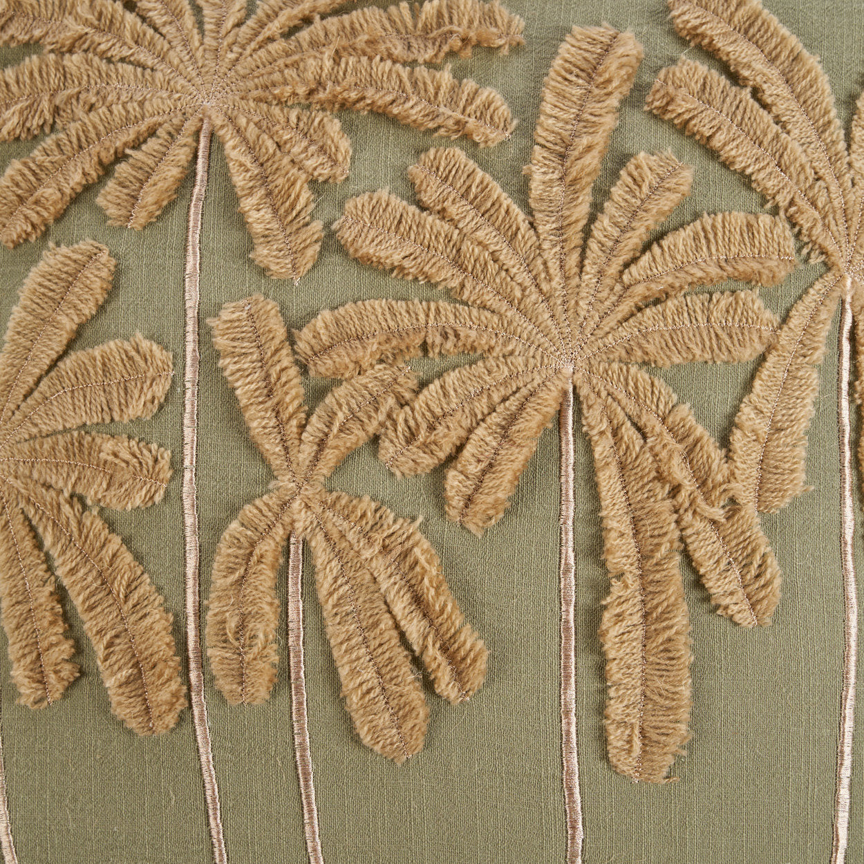 The Tropical Breeze Cushion Cover - Forest Green