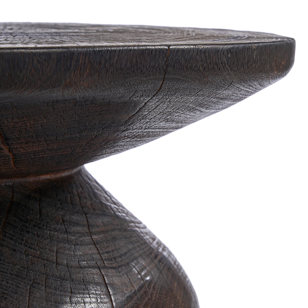 The Drumline Side Table - Dark Walnut