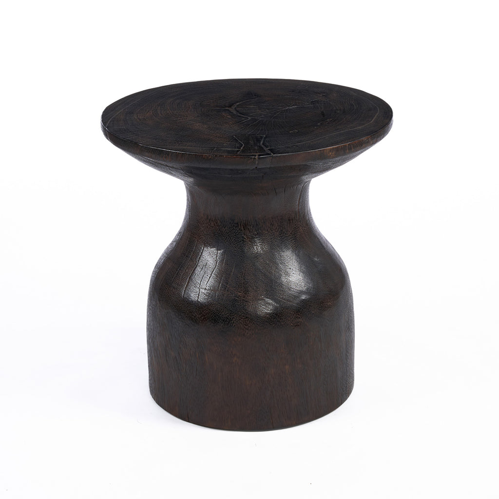 The Hourglass Side Table - Dark Walnut