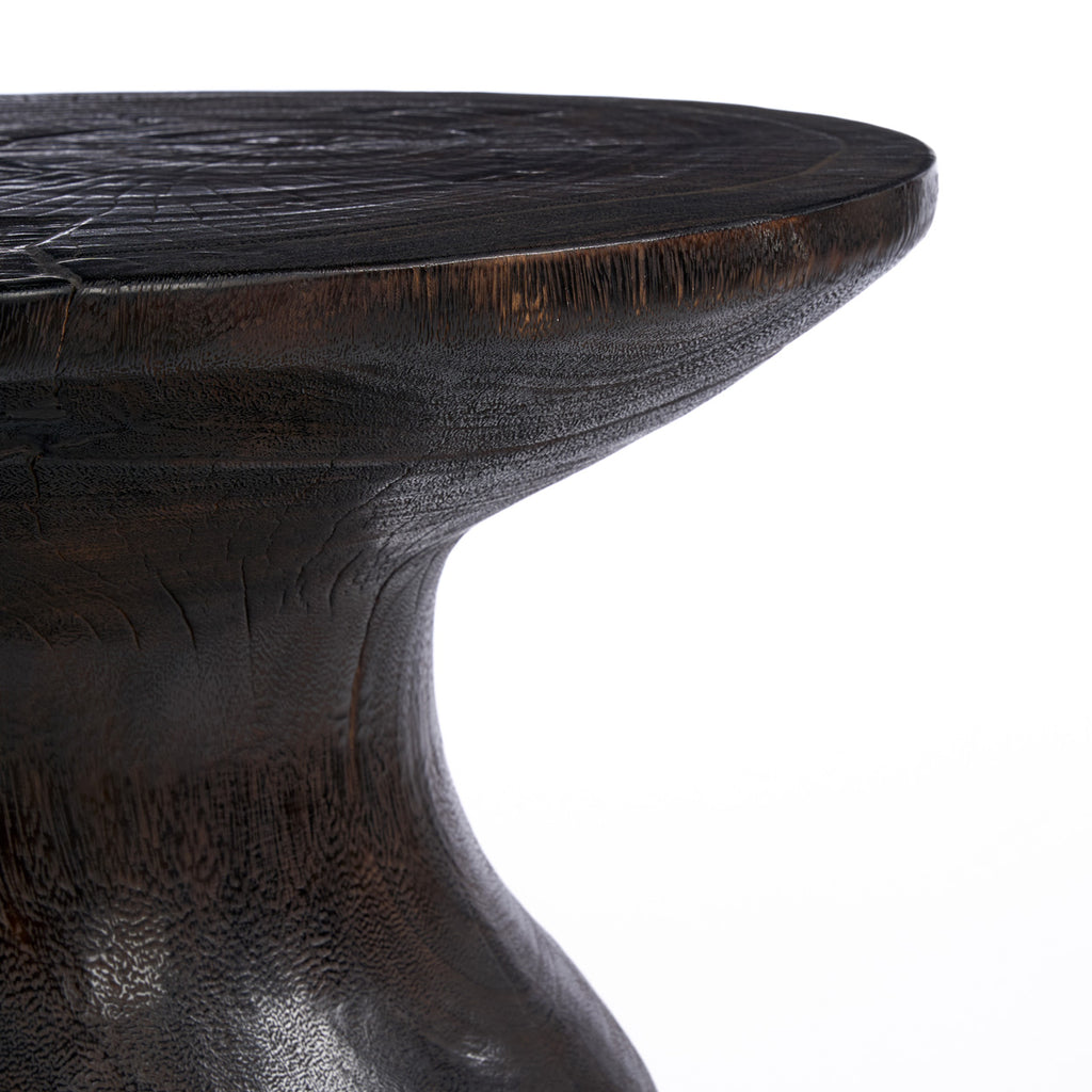 The Hourglass Side Table - Dark Walnut