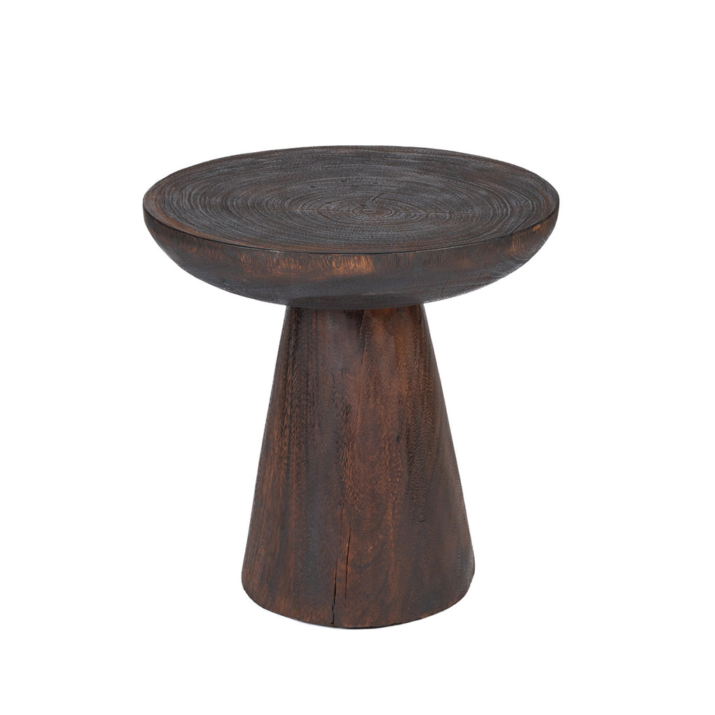 The Cone Alone Side Table - Dark Walnut