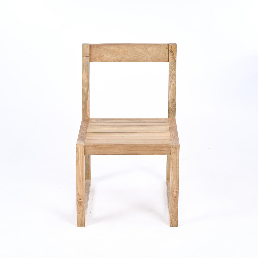The Linear Dining Chair - Natural Grey