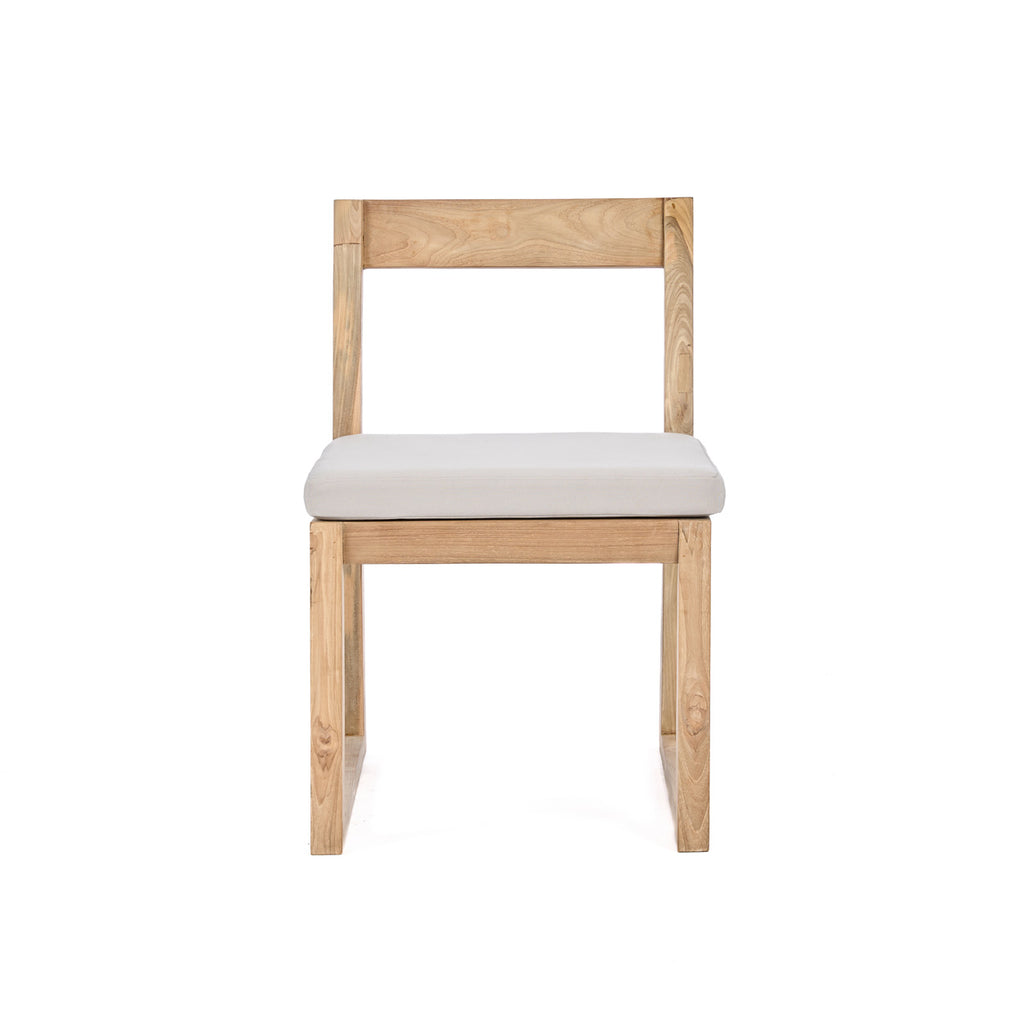 The Linear Dining Chair - Natural Grey