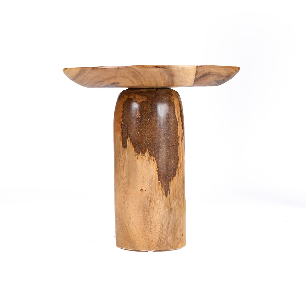 The Mango Drum Side Table - Natural
