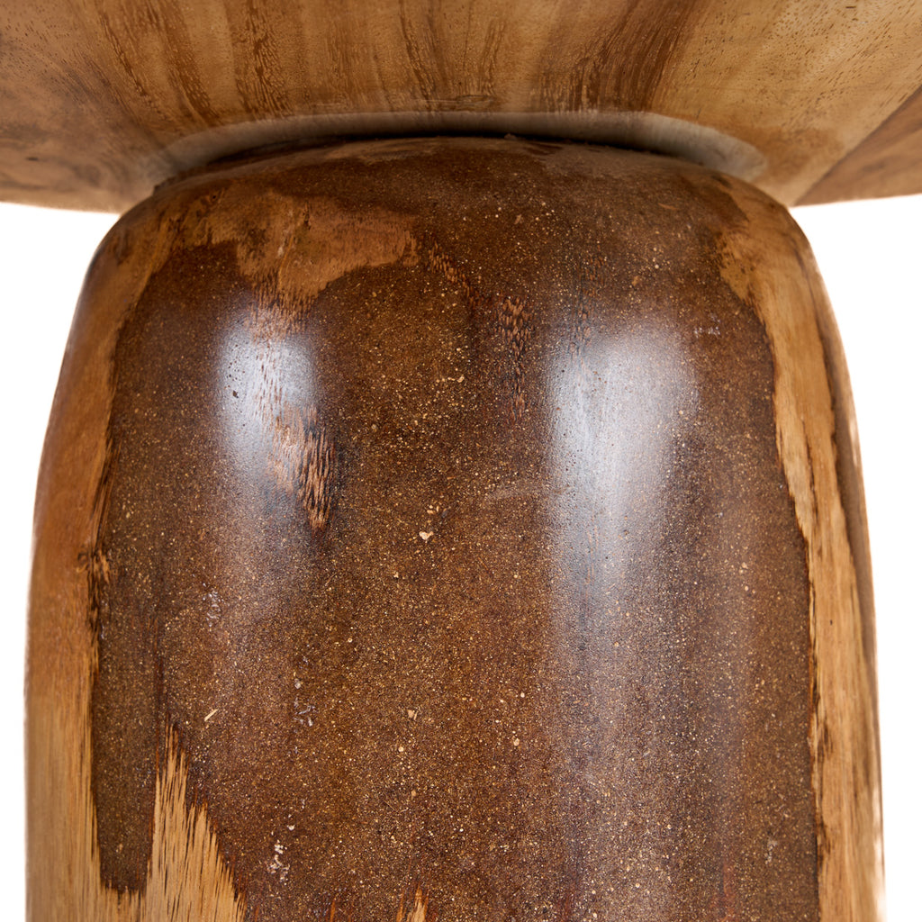 The Mango Drum Side Table - Natural