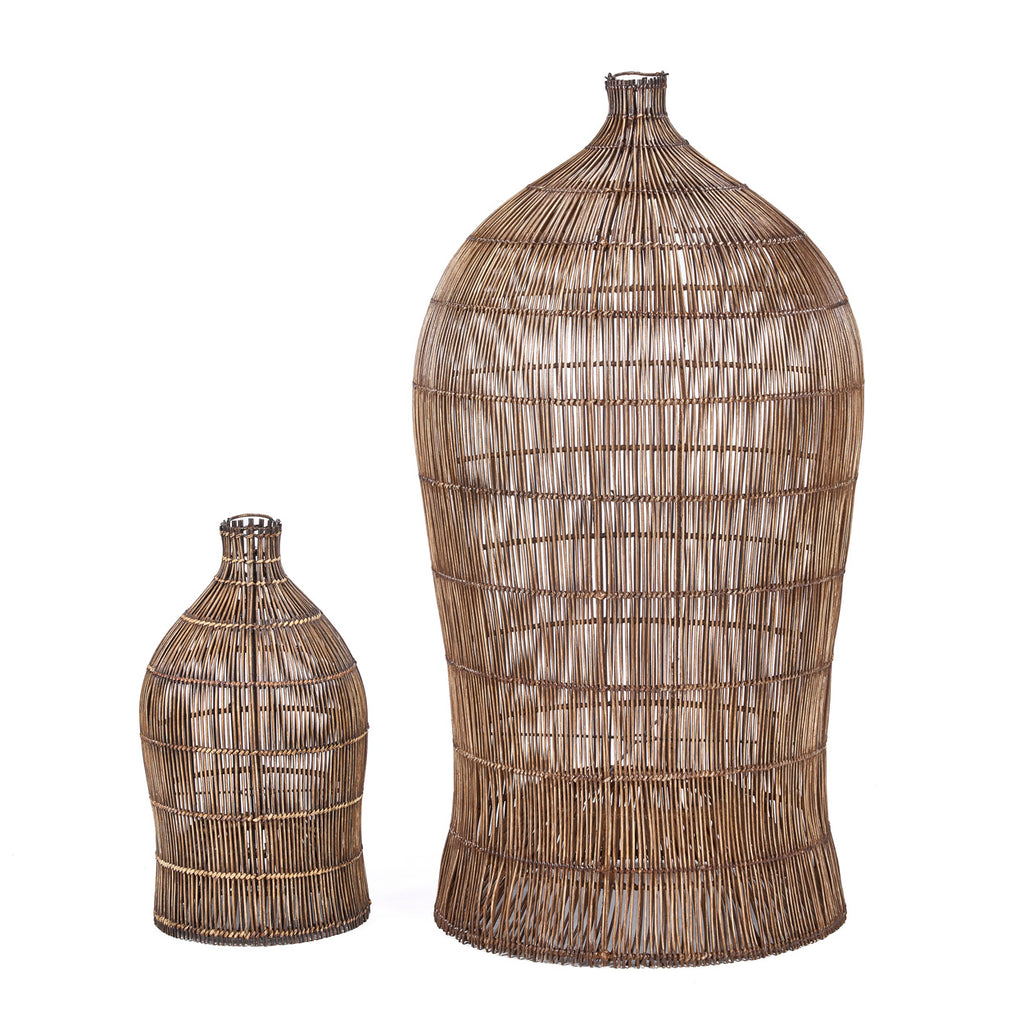 The Woven Bell Pendant - Dark Walnut - XL