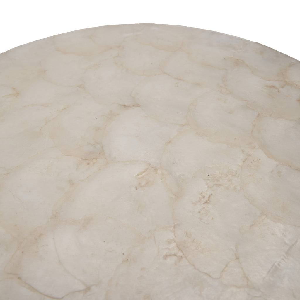 The Mother of Pearl Coaster - White