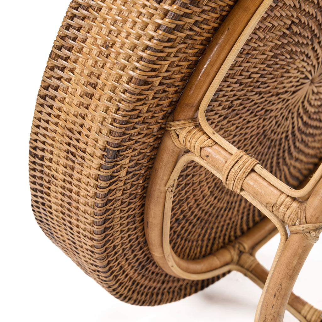 The Rattan Rise Tray - Natural Brown