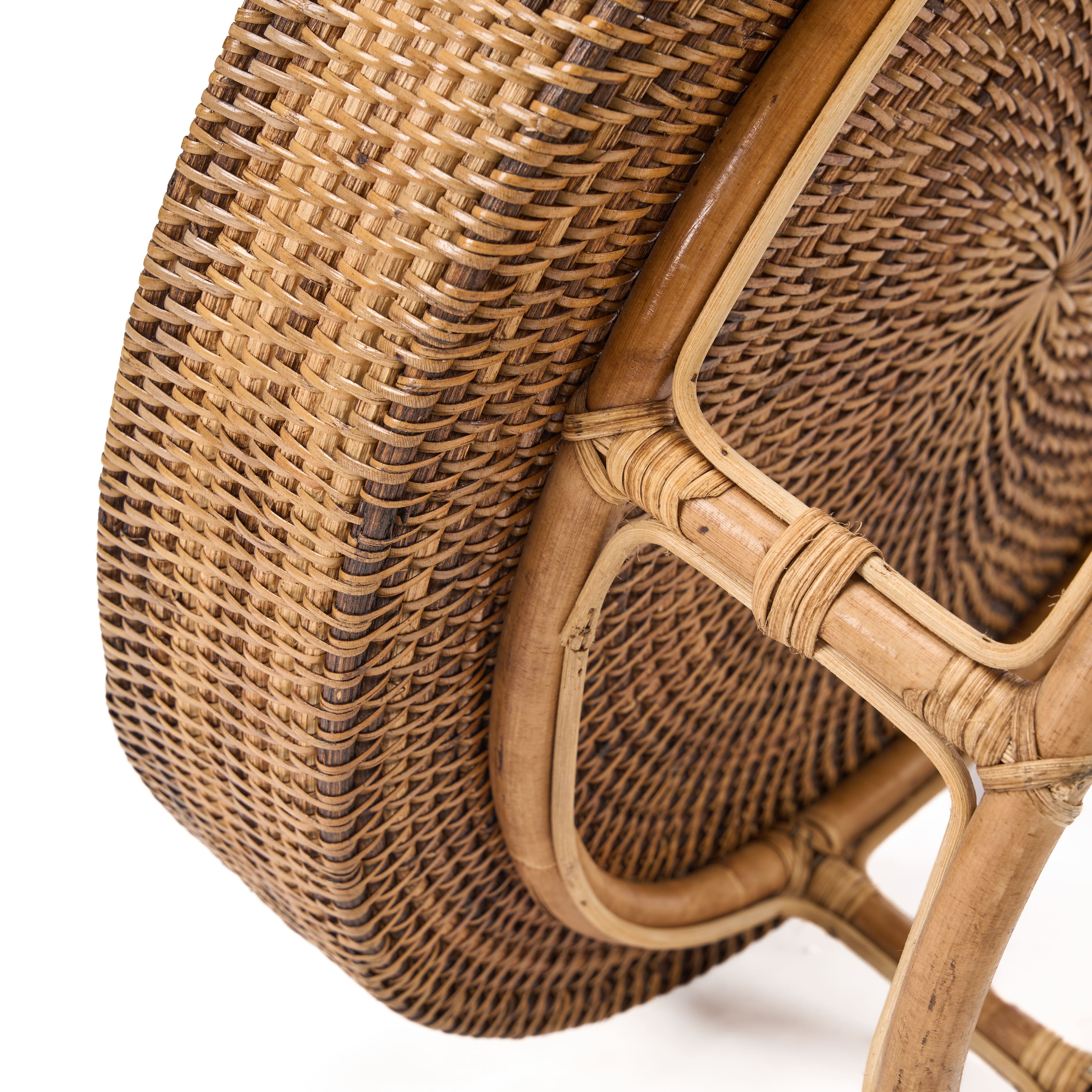 The Rattan Rise Tray - Natural Brown