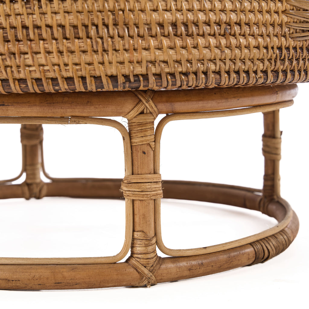 The Rattan Rise Tray - Natural Brown