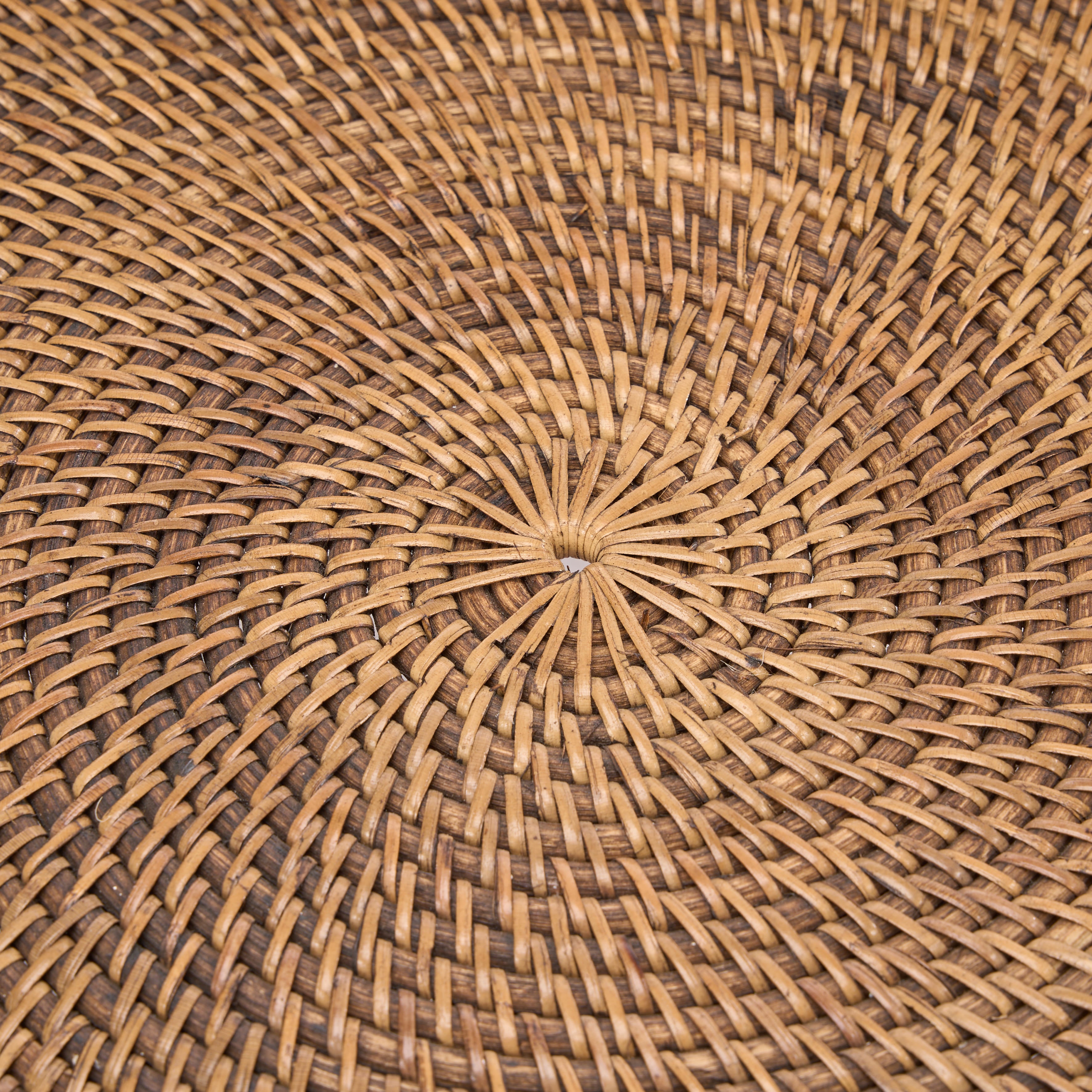 The Rattan Rise Tray - Natural Brown