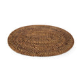 The Colonial Oval Placemat - Natural Brown