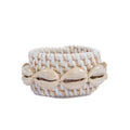 The Rattan Shell Napkin Ring - White