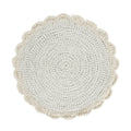 The Macrame Marriage Placemat - White