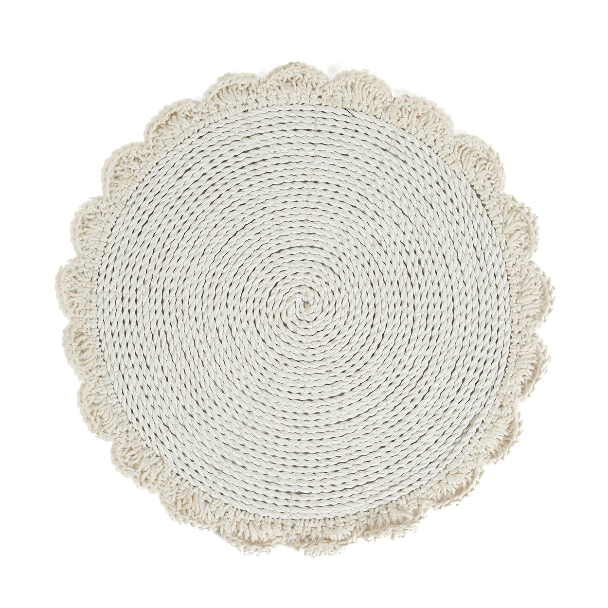 The Macrame Marriage Placemat - White