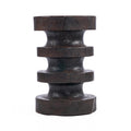 The Mocha Rings Side Table - Dark Walnut