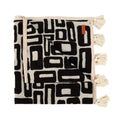 The Aztec Bed Throw - Natural Black