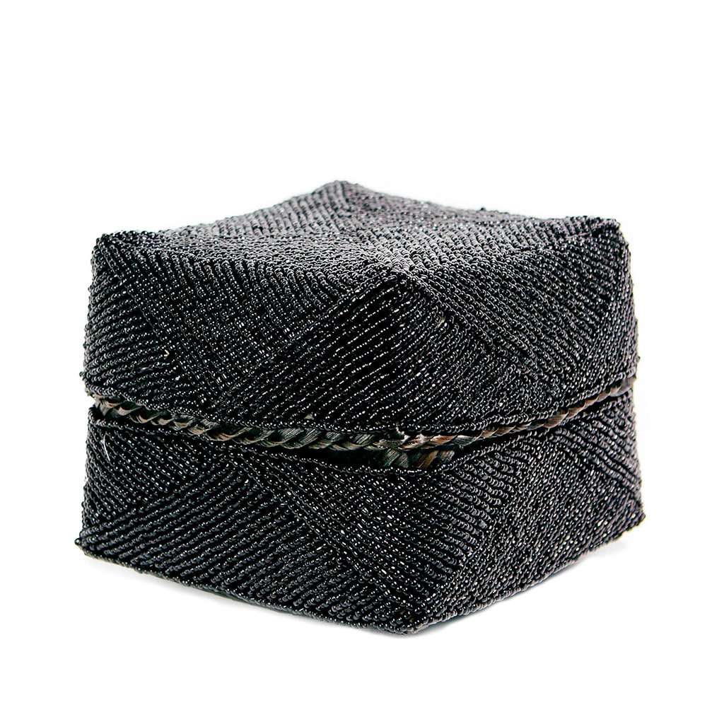 The Beaded Basket - Black - L