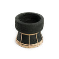 The Serene Candle Holder - Black Natural - S