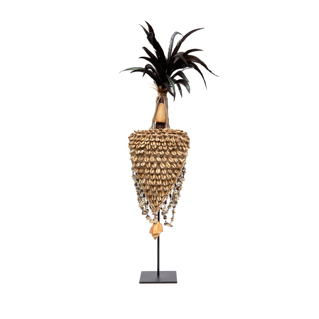 The Shell Hat on Stand - Natural Black