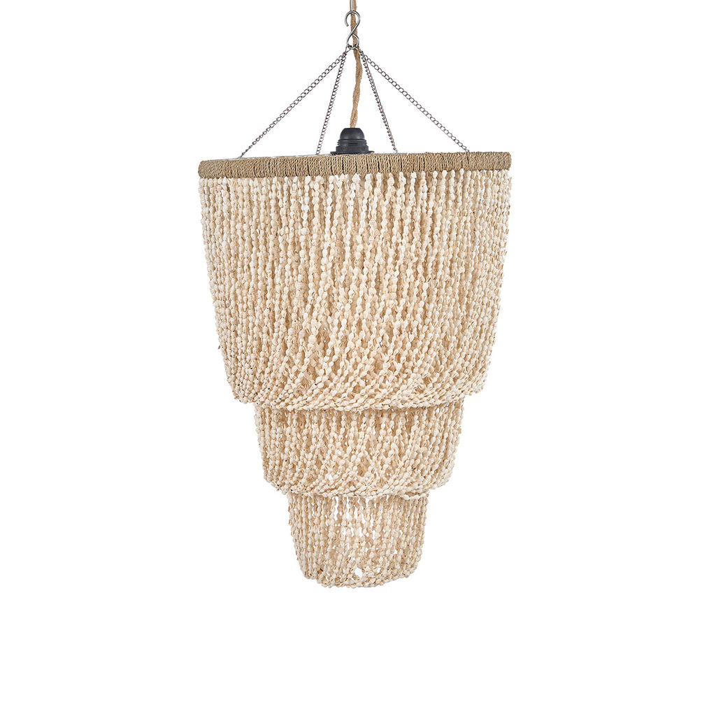 The Lagoon Shell Chandelier - Natural - L
