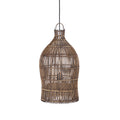 The Woven Bell Pendant - Dark Walnut - S