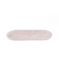The Resin Oval Plate - Pink White