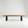 The Bench With Iron Legs - Natural - 280