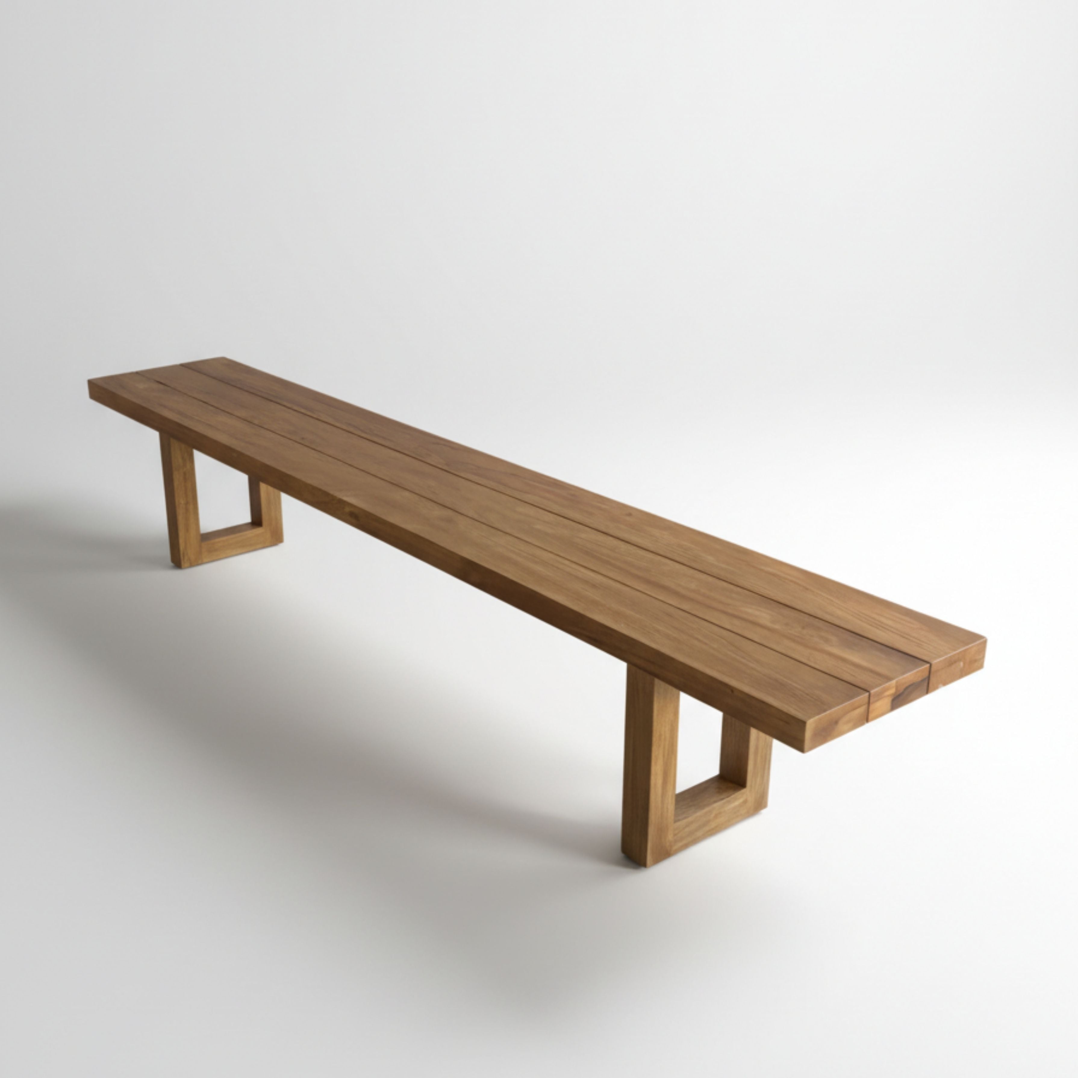 The Bench With Square Foot - Natural - 220