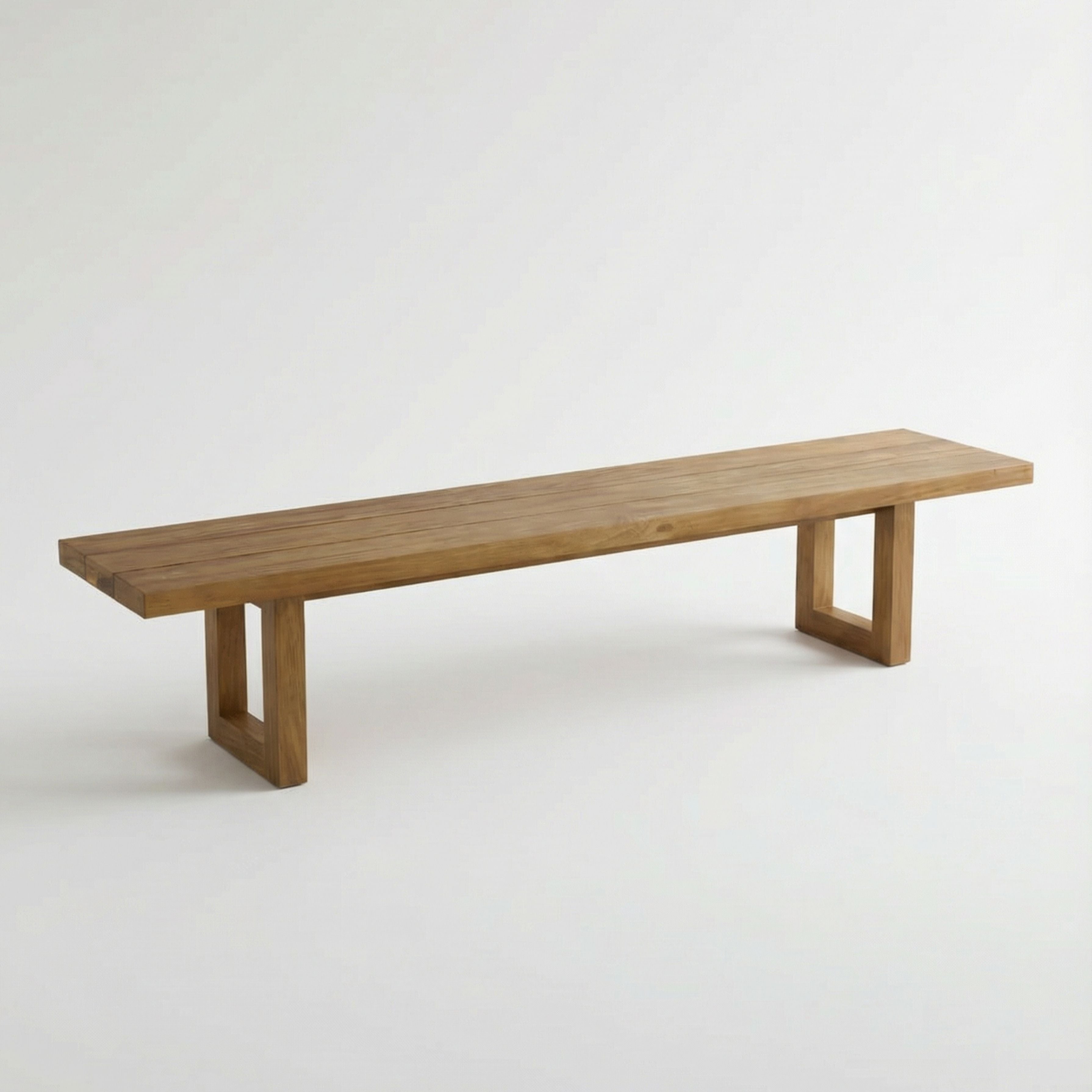 The Bench With Square Foot - Natural - 220