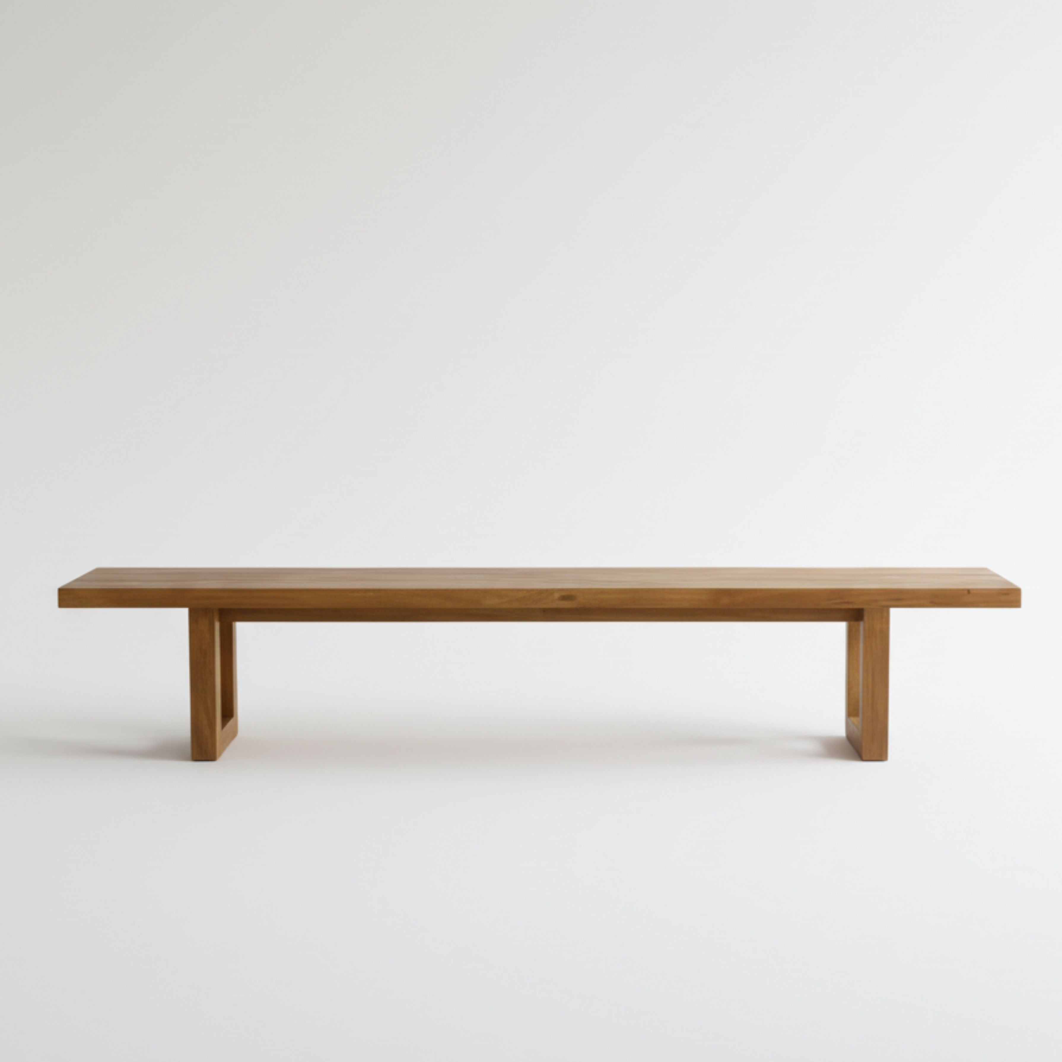 The Bench With Square Foot - Natural - 280