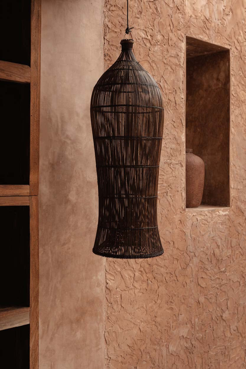 The Oasis Tower Pendant - Dark Walnut - M