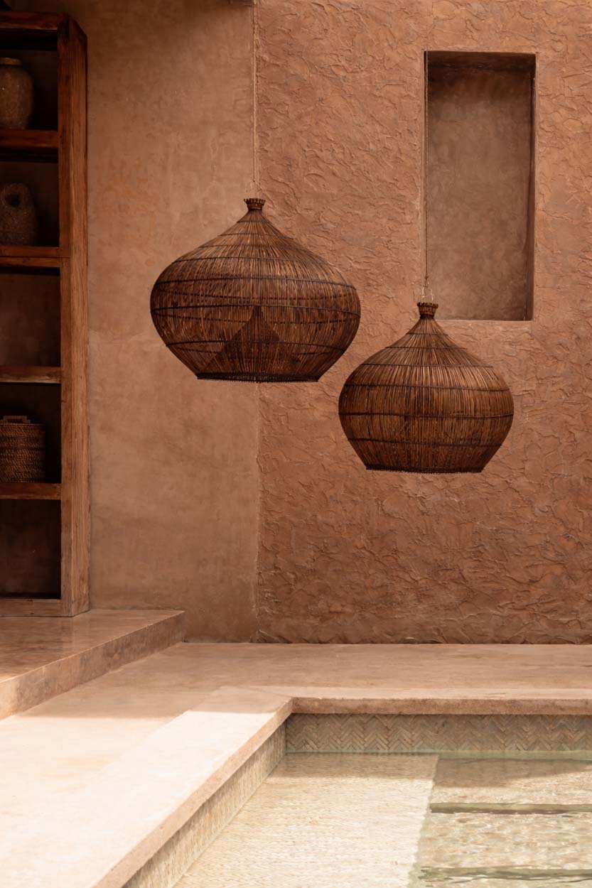 The Desert Gourd Pendant - Dark Walnut - M