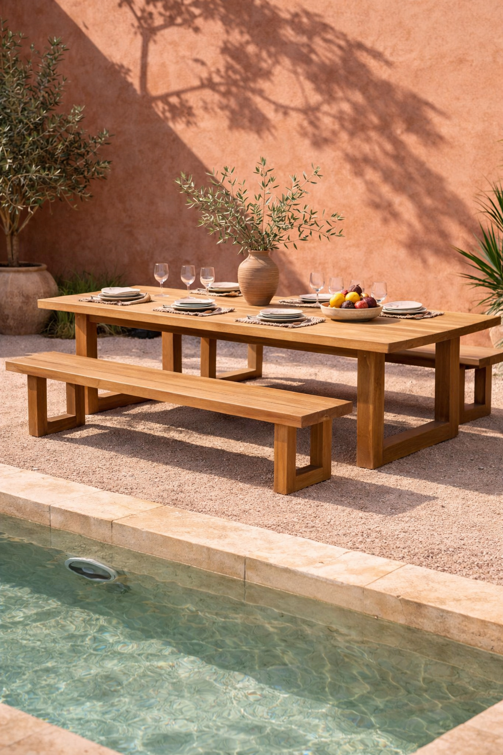 The Bench With Square Foot - Natural - 280